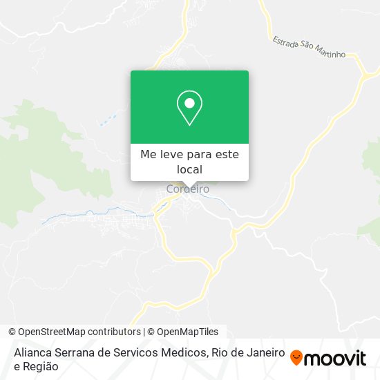 Alianca Serrana de Servicos Medicos mapa