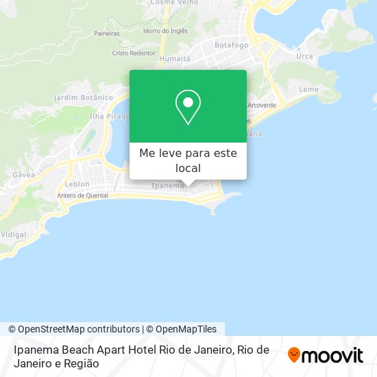 Ipanema Beach Apart Hotel Rio de Janeiro mapa