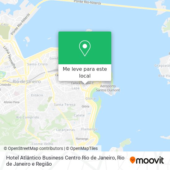 Hotel Atlântico Business Centro Rio de Janeiro mapa