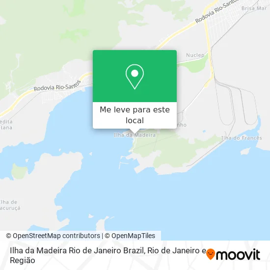 Ilha da Madeira Rio de Janeiro Brazil mapa