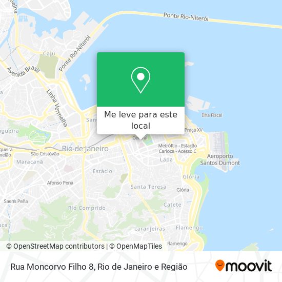 Rua Moncorvo Filho 8 mapa