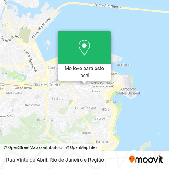 Rua Vinte de Abril mapa