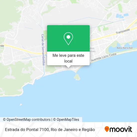 Estrada do Pontal 7100 mapa