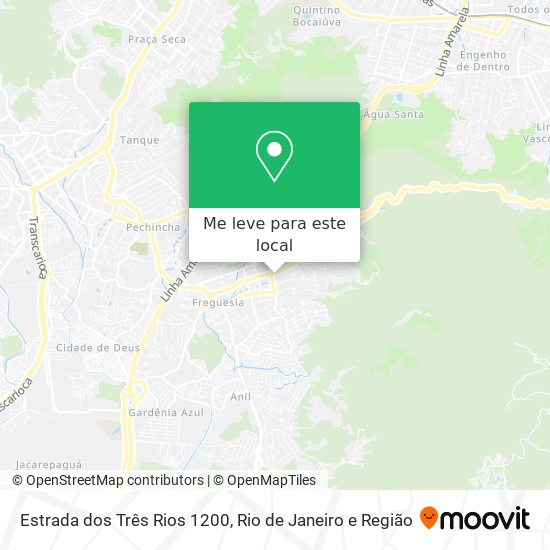 Estrada dos Três Rios 1200 mapa