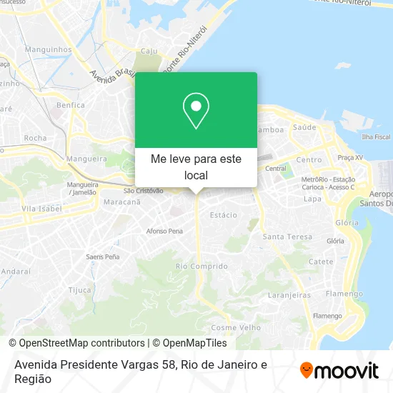 Avenida Presidente Vargas 58 mapa