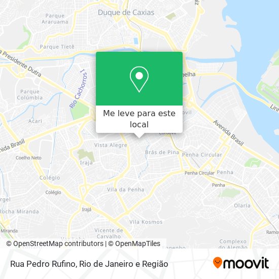 Rua Pedro Rufino mapa