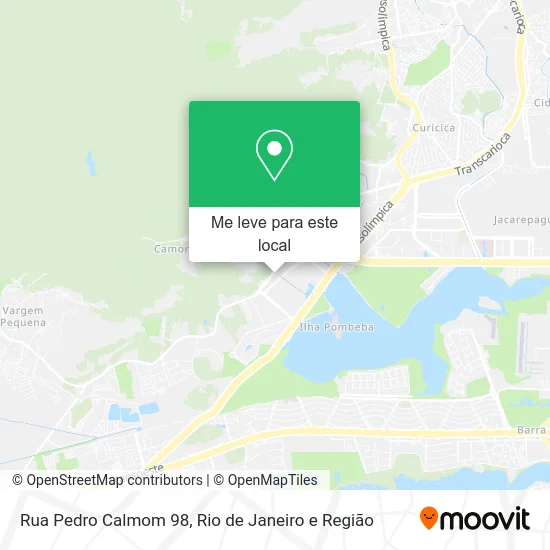 Rua Pedro Calmom 98 mapa