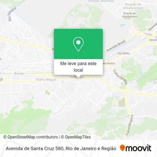 Avenida de Santa Cruz 580 mapa