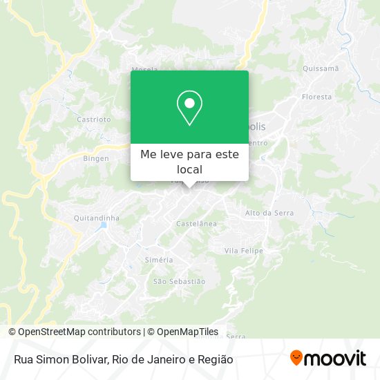 Rua Simon Bolivar mapa