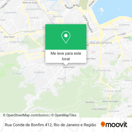 Rua Conde de Bonfim 412 mapa