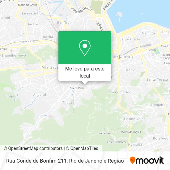 Rua Conde de Bonfim 211 mapa