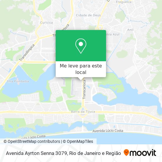 Avenida Ayrton Senna 3079 mapa