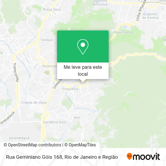 Rua Geminiano Góis 168 mapa