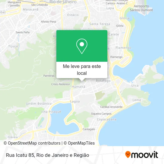 Rua Icatu 85 mapa