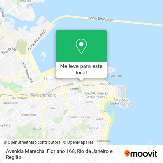 Avenida Marechal Floriano 168 mapa