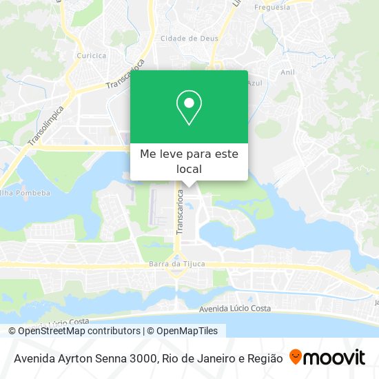Avenida Ayrton Senna 3000 mapa