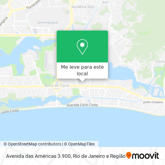 Avenida das Américas 3.900 mapa