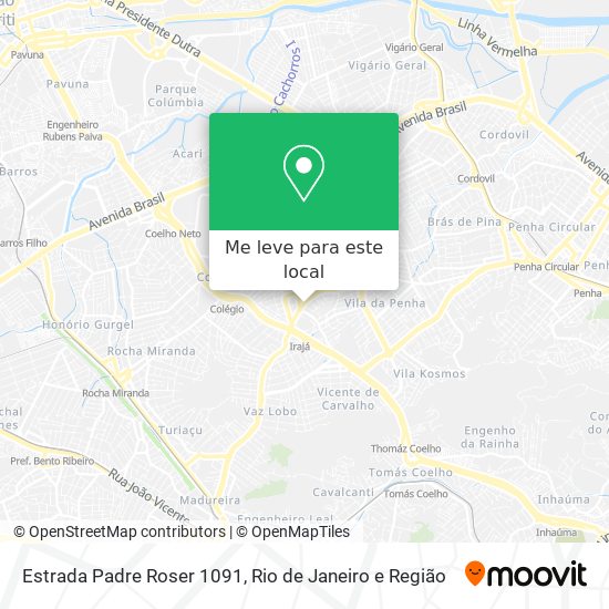 Estrada Padre Roser 1091 mapa