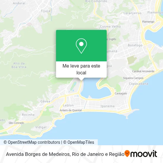 Avenida Borges de Medeiros mapa