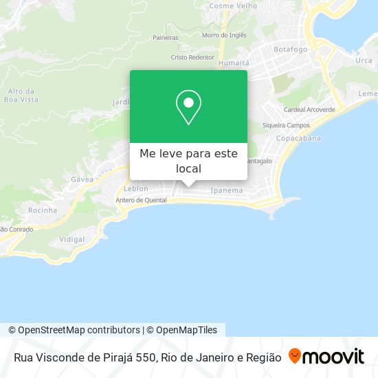 Rua Visconde de Pirajá 550 mapa