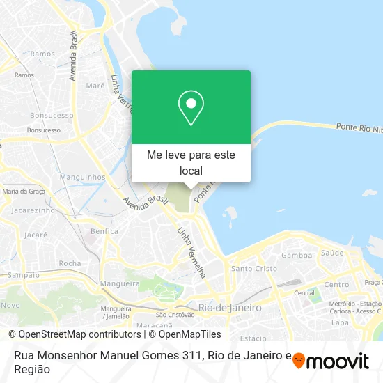 Rua Monsenhor Manuel Gomes 311 mapa