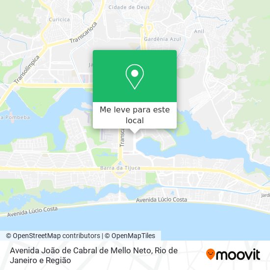 Avenida João de Cabral de Mello Neto mapa
