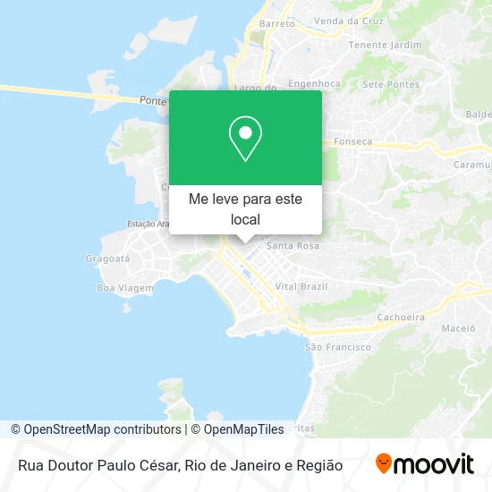 Rua Doutor Paulo César mapa