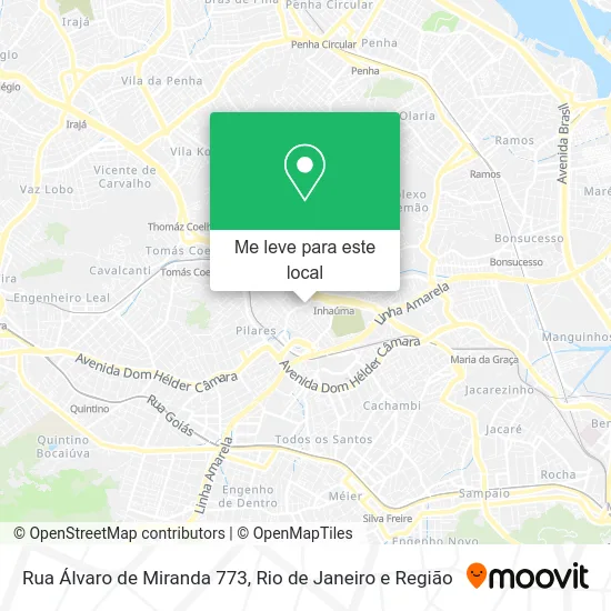 Rua Álvaro de Miranda 773 mapa