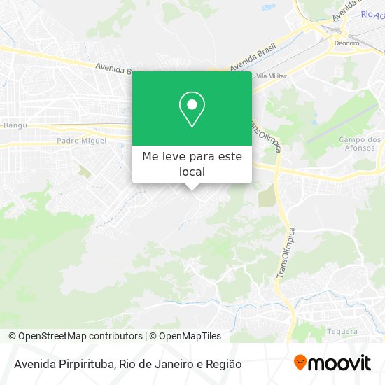 Avenida Pirpirituba mapa