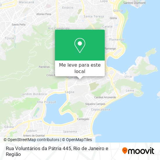 Rua Voluntários da Pátria 445 mapa