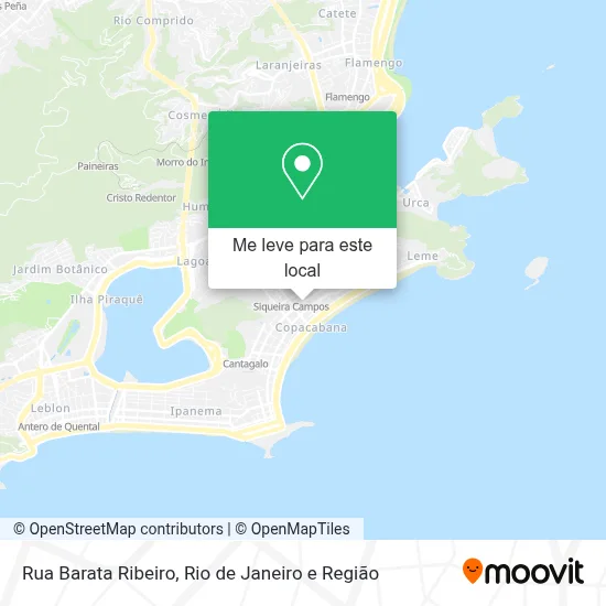 Rua Barata Ribeiro mapa