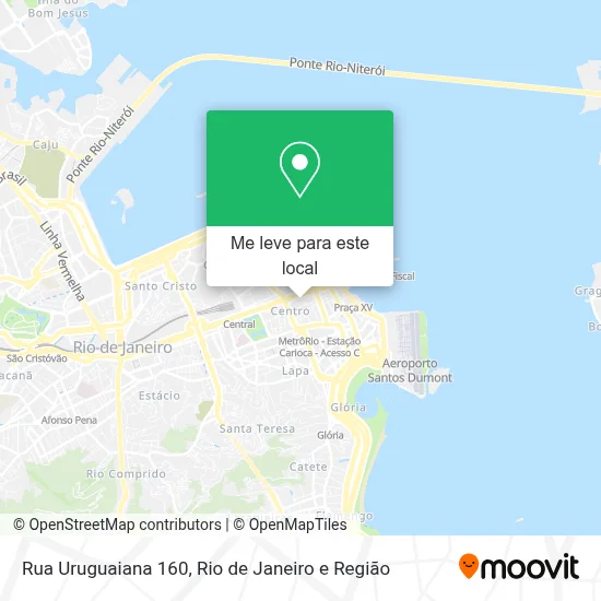 Rua Uruguaiana 160 mapa