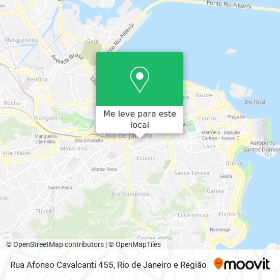 Rua Afonso Cavalcanti 455 mapa