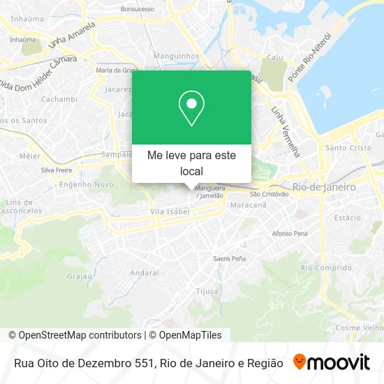 Rua Oito de Dezembro 551 mapa
