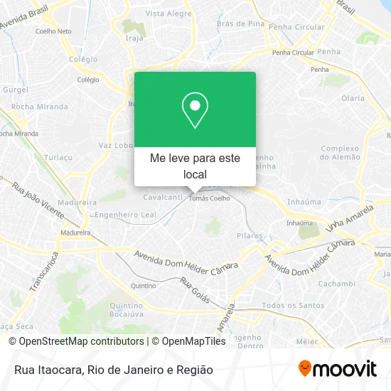 Rua Itaocara mapa