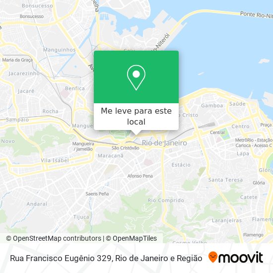 Rua Francisco Eugênio 329 mapa