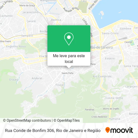 Rua Conde de Bonfim 306 mapa
