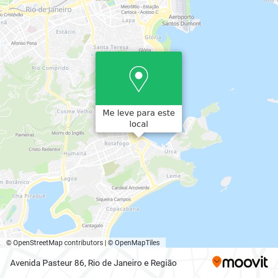Avenida Pasteur 86 mapa