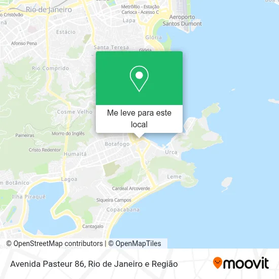 Avenida Pasteur 86 mapa