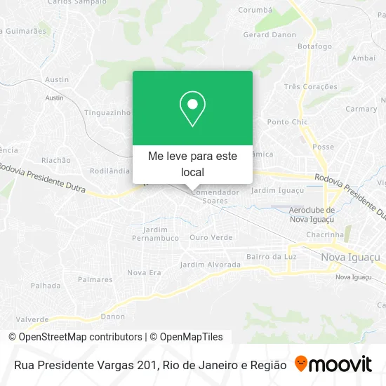 Rua Presidente Vargas 201 mapa