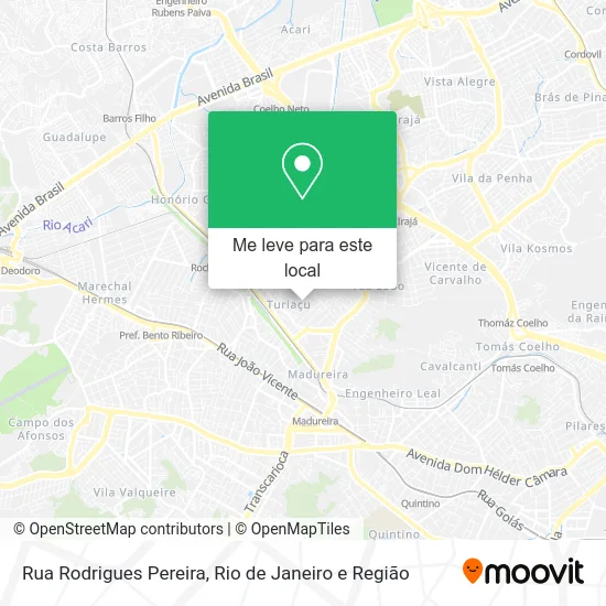 Rua Rodrigues Pereira mapa