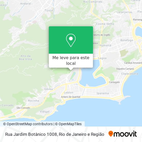 Rua Jardim Botânico 1008 mapa