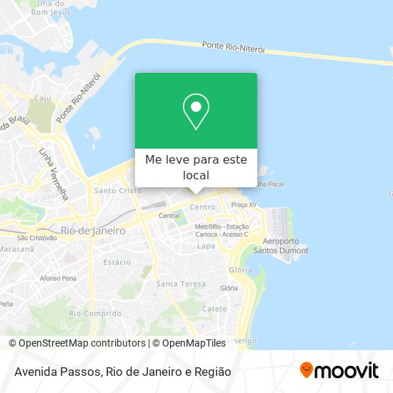 Avenida Passos mapa