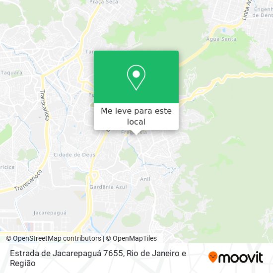 Estrada de Jacarepaguá 7655 mapa
