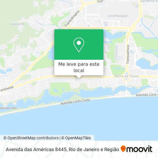 Avenida das Américas 8445 mapa