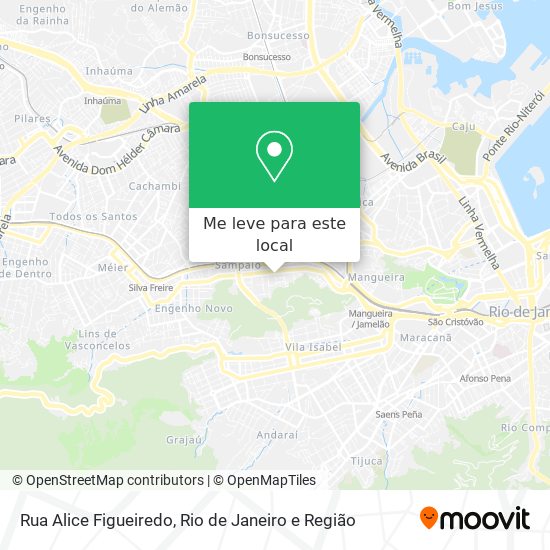 Rua Alice Figueiredo mapa