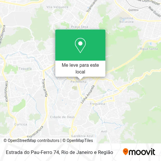 Estrada do Pau-Ferro 74 mapa