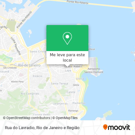 Rua do Lavradio mapa