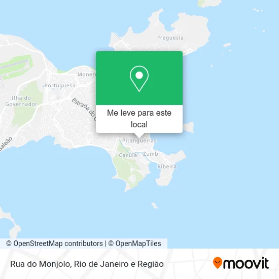 Rua do Monjolo mapa