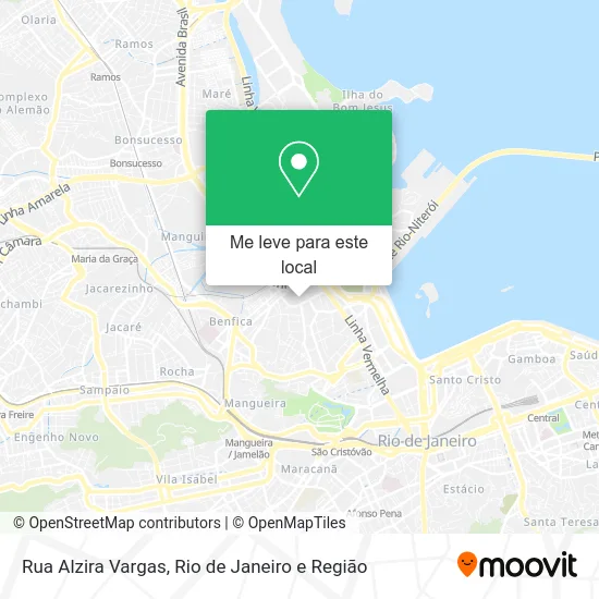 Rua Alzira Vargas mapa